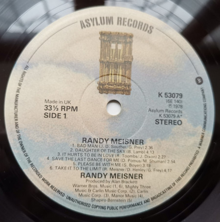 Randy Meisner – албум Randy Meisner - Img 3