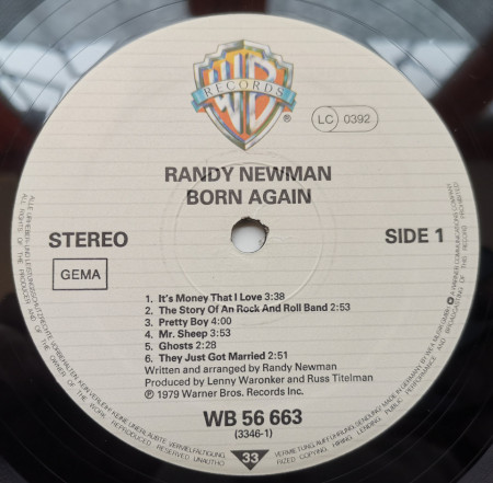 Randy Newman – албум Born Again - Img 2