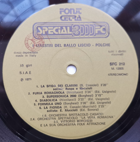 Raoul Casadei / Secondo Casadei / Vittorio Borghesi / La Vera Romagna – албум I Maestri Del Ballo Liscio Vol.3° - Img 2