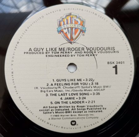 Roger Voudouris ‎– албум A Guy Like Me - Img 3