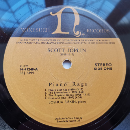 Scott Joplin, Joshua Rifkin – албум Piano Rags - Img 2