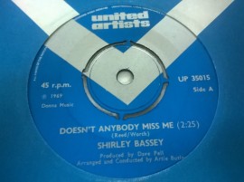 Shirley Bassey ‎– сингъл Doesn&#039;t Anybody Miss Me - Img 2