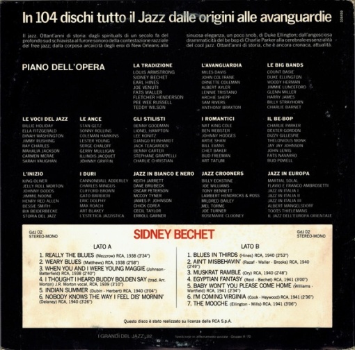 Sidney Bechet – албум Sidney Bechet - Img 2