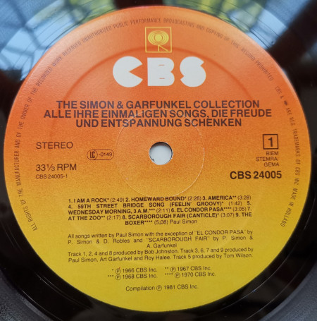 Simon &amp; Garfunkel – албум The Simon &amp; Garfunkel Collection - Img 3