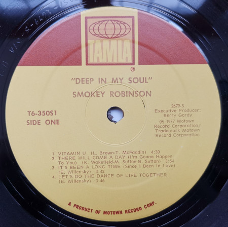 Smokey Robinson ‎– албум Deep In My Soul - Img 3