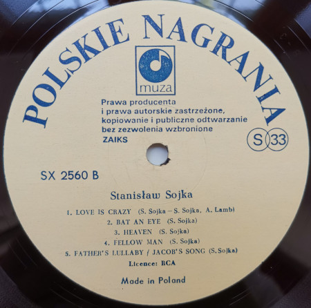 Stanisław Sojka – албум Stanislaw Sojka - Img 3