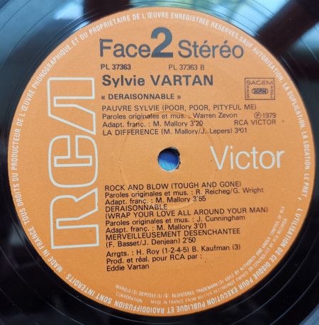 Sylvie Vartan – албум Déraisonnable - Img 3