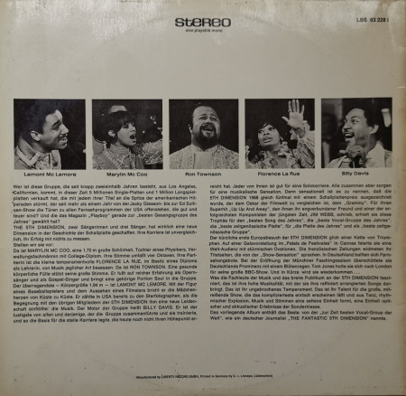 The 5th Dimension – албум The Fantastic 5th Dimension - Img 2