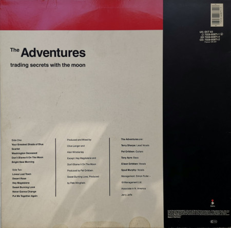 The Adventures – албум Trading Secrets With The Moon - Img 2