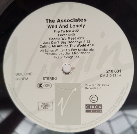 The Associates – албум Wild And Lonely - Img 3