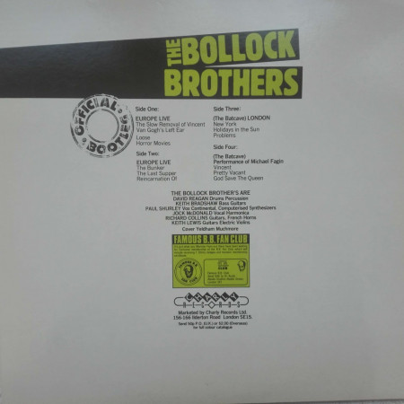 The Bollock Brothers – албум Live Performances - Official Bootleg - Img 2