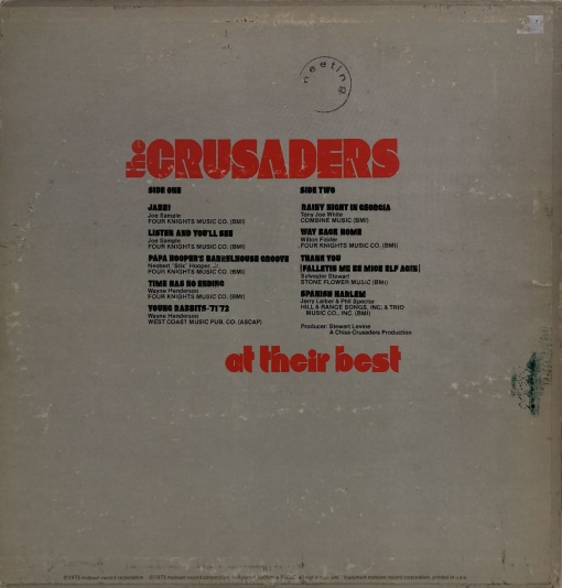 The Crusaders – албум At Their Best - Img 2
