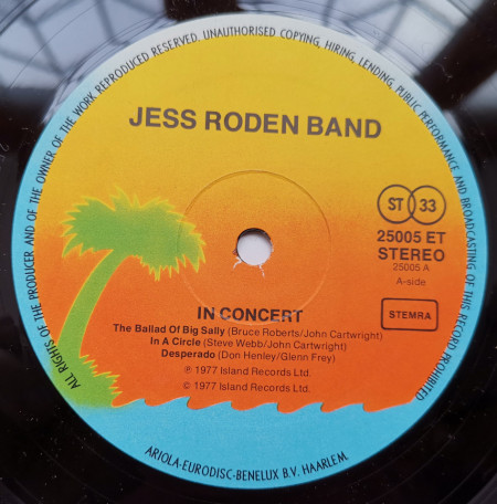 The Jess Roden Band – албум In Concert - Img 3