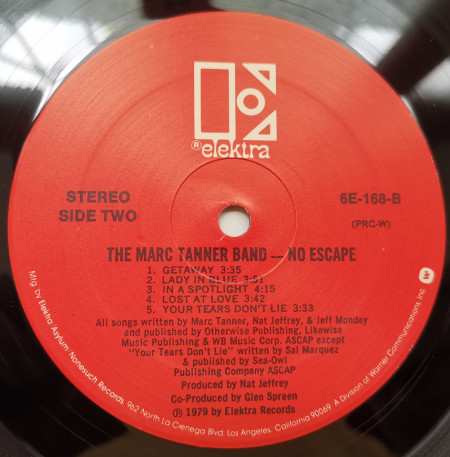 The Marc Tanner Band – албум No Escape - Img 3