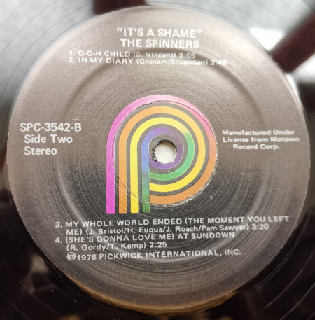 The Spinners – албум It's A Shame - Img 3