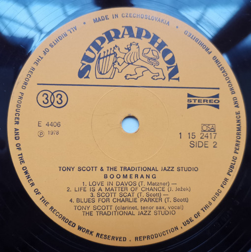 Tony Scott , The Traditional Jazz Studio – албум Boomerang - Img 3