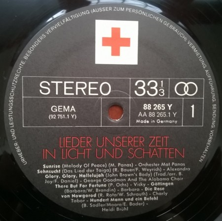 Various ‎– албум Lieder Unserer Zeit In Licht Und Schatten - Img 3