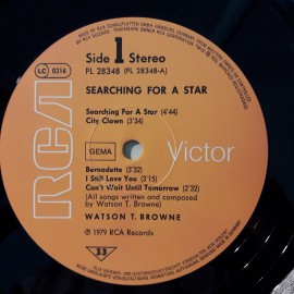 Watson T. Browne ‎– албум Searching For A Star - Img 4