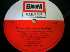 Yvonne Carré ‎– албум Volkslieder Aus Aller Welt - Img 4