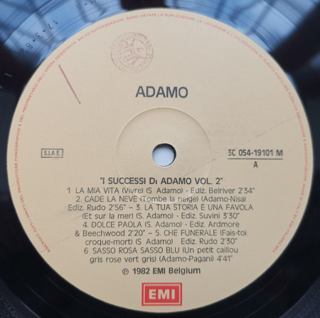Adamo – албум I Successi Di Adamo Vol. 2 - Img 3