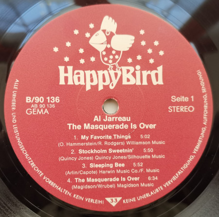 Al Jarreau – албум The Masquerade Is Over - Img 3