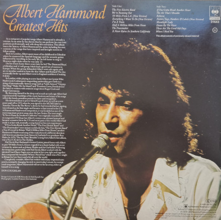 Albert Hammond – албум Greatest Hits - Img 2