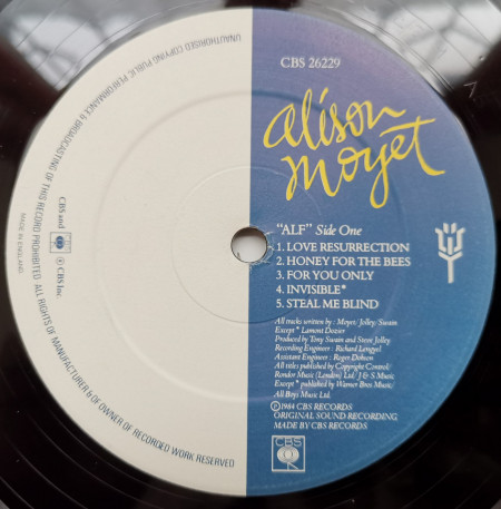 Alison Moyet – албум Alf - Img 3