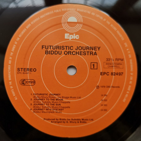 Biddu Orchestra ‎– албум Futuristic Journey - Img 3
