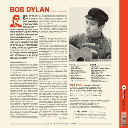 BOB DYLAN - DEBUT ALBUM (1xLP) (Coloured Vinyl) (Limited Edition) - Img 2