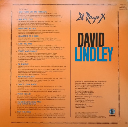 David Lindley – албум El Rayo-X - Img 2