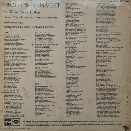 Die Wiener Sängerknaben – албум Frohe Weihnacht - Img 2