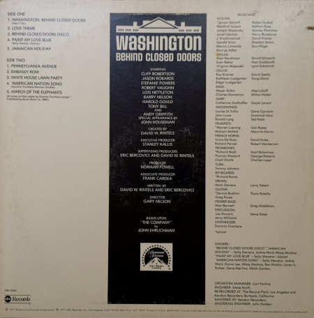 Dominic Frontiere – албум Washington: Behind Closed Doors (Original Music From) - Img 2