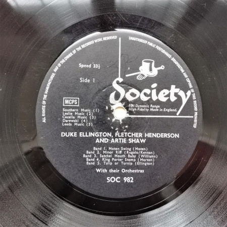 Duke Ellington / Fletcher Henderson / Artie Shaw – Duke Ellington, Fletcher Henderson, Artie Shaw And Their Orchestras - Img 2