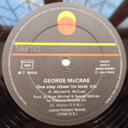 George McCrae – сингъл One Step Closer (To Love) - Img 3