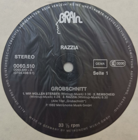 Grobschnitt – албум Razzia - Img 3