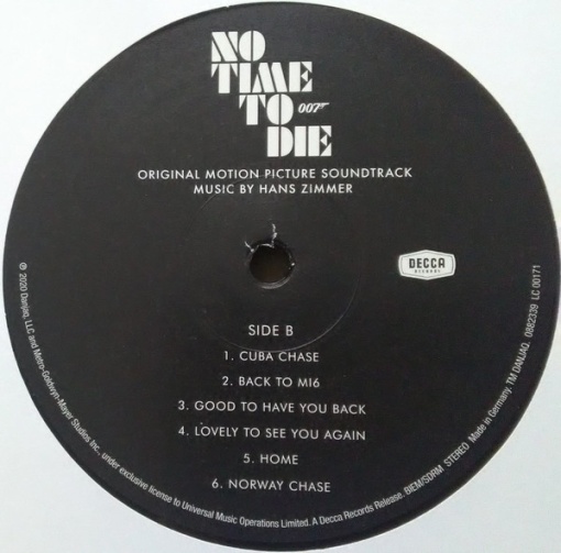 Hans Zimmer – албум No Time To Die (Original Motion Picture Soundtrack) - Img 6