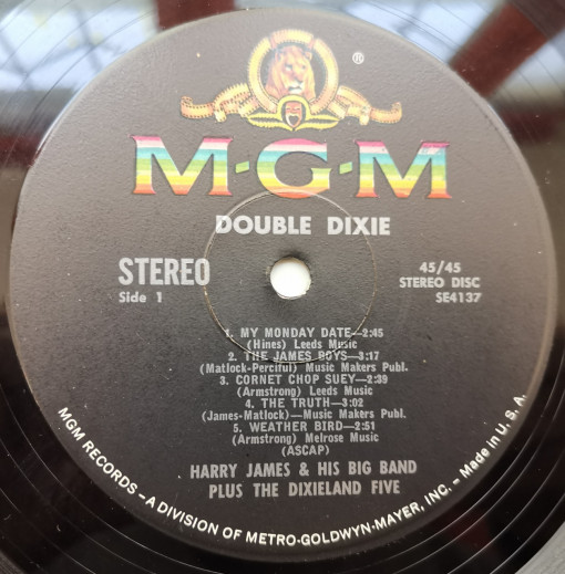 Harry James And His Big Band - албум ...Plus The Dixieland Five – Double Dixie