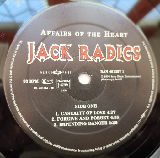 Jack Radics – албум Affairs Of The Heart - Img 3