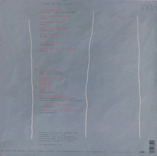 Jan Garbarek – албум I Took Up The Runes - Img 2