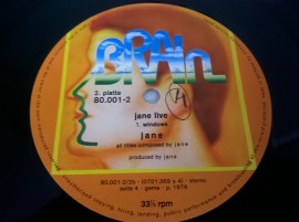 Jane ‎– албум Jane Live - Img 4