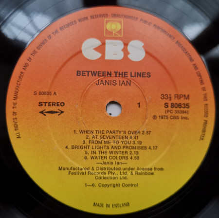 Janis Ian – албум Between The Lines - Img 3