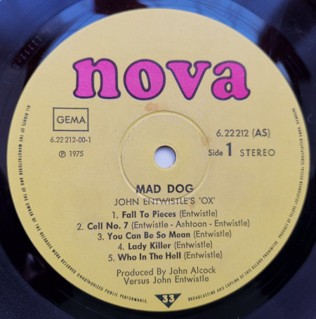 John Entwistle's Ox – албум Mad Dog - Img 3