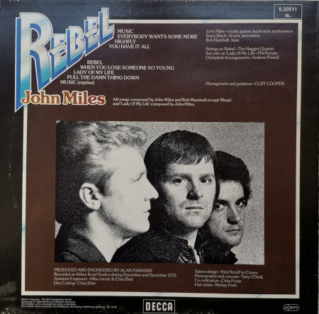 John Miles – албум Rebel - Img 2