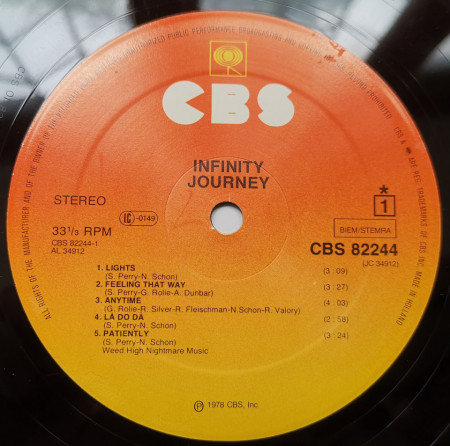 Journey – албум Infinity - Img 3