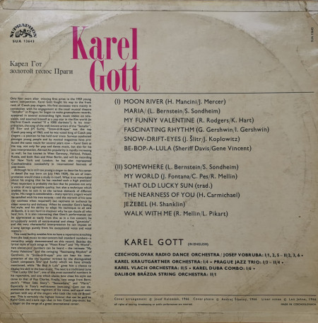 Karel Gott – албум The Golden Voice Of Prague - Img 2