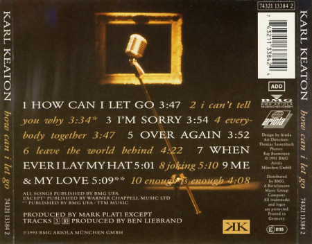Karl Keaton – албум How Can I Let Go (CD) - Img 2