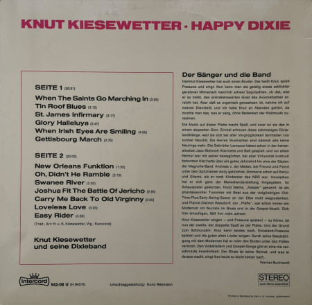 Knut Kiesewetter – албум Happy Dixie - Img 2
