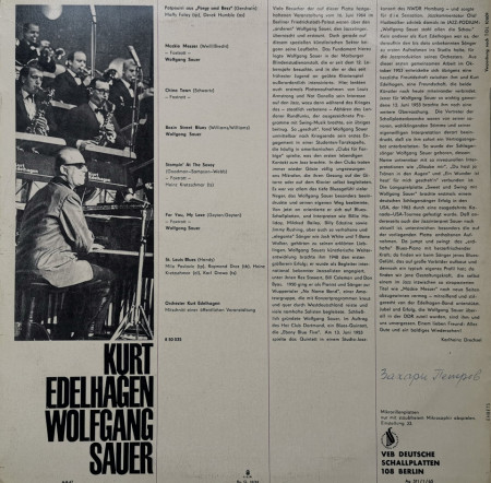 Kurt Edelhagen / Wolfgang Sauer – албум Kurt Edelhagen - Wolfgang Sauer - Img 2