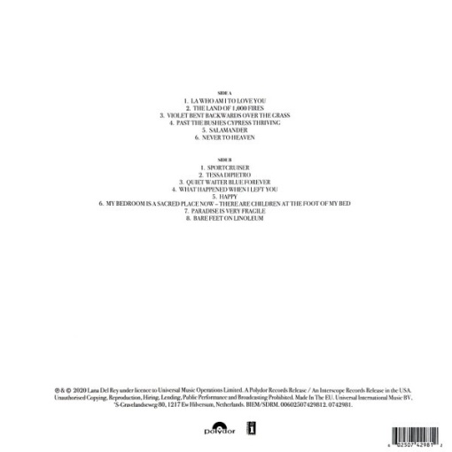Lana Del Rey – албум Violet Bent Backwards Over The Grass - Img 2
