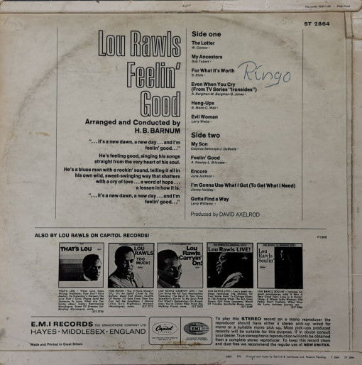 Lou Rawls – албум Feelin' Good - Img 2